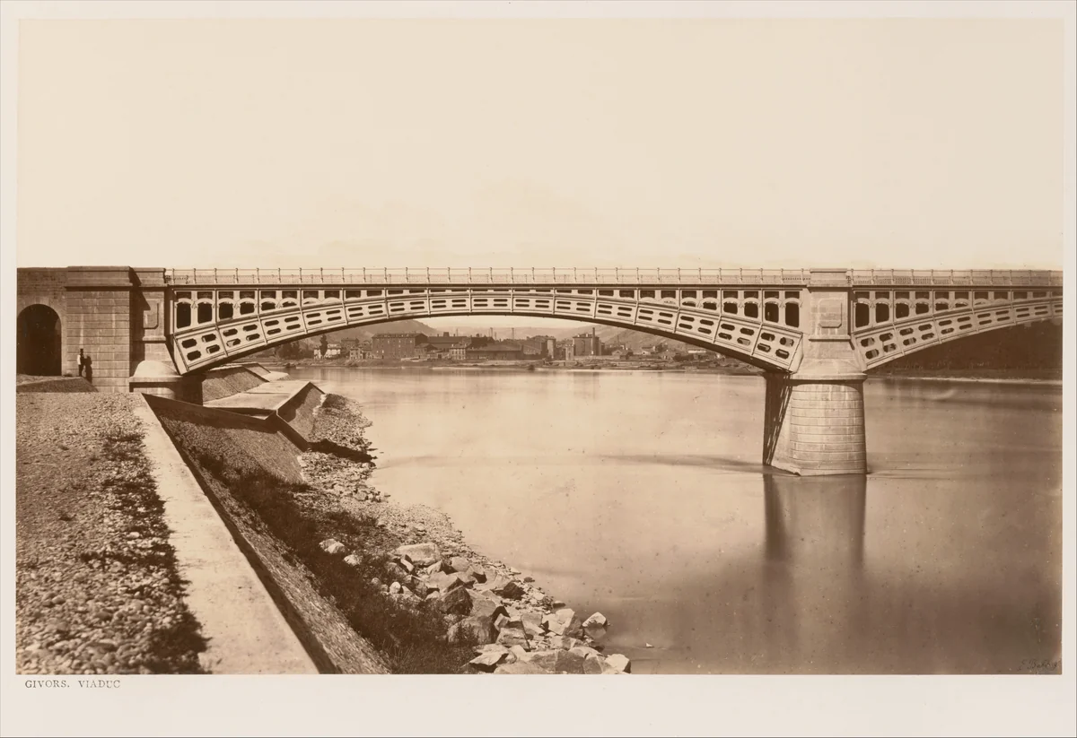 Givors, Viaduc by Edouard Baldus, photograph, 1860-1862
