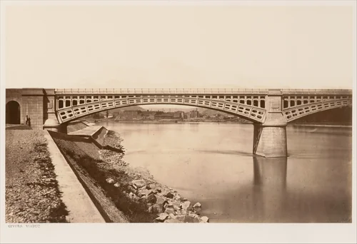 Givors, Viaduc by Edouard Baldus, photograph, 1860-1862