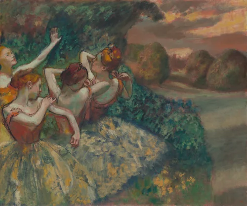 Four Dancers by Edgar Degas, painting, 1899