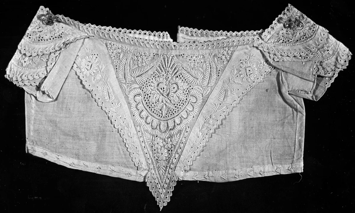 Yoke (For Child's Dress) by United States Maryland Baltimore, textile, 1890