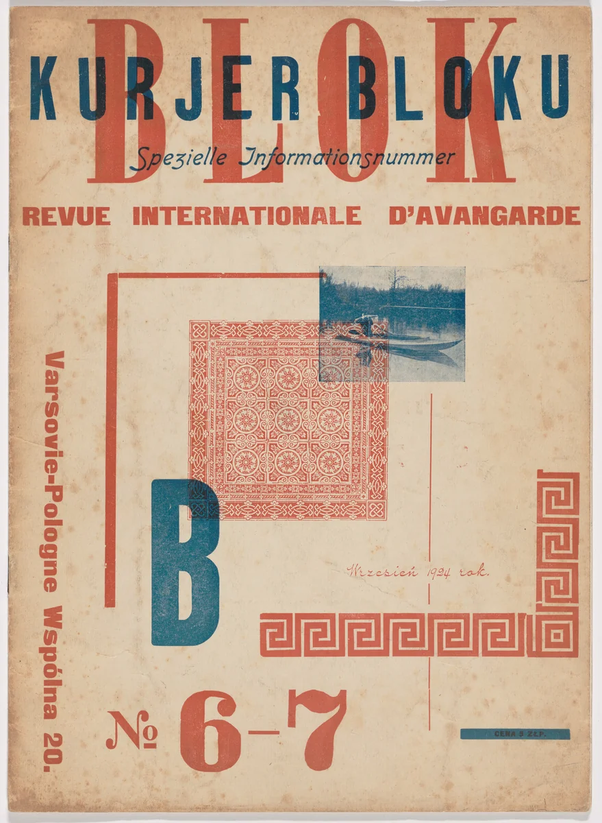 Blok no. 6-7 by Mieczysław Szczuka, Teresa Żarnower, design, 1924