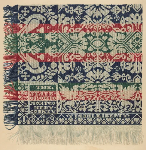 Coverlet by Therkel Anderson, index of american design, 1938
