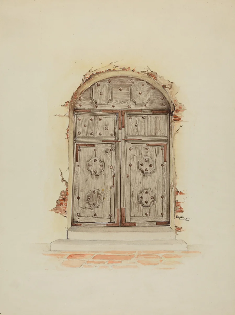 Doorway by Dayton Brown, index of american design, 1937