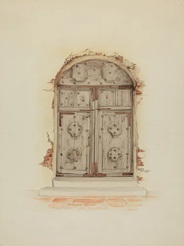 Doorway by Dayton Brown, index of american design, 1937