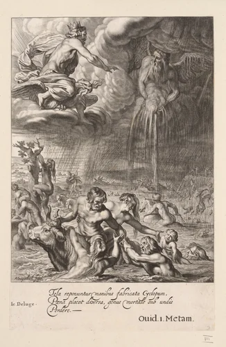 The Deluge by Abraham van Diepenbeeck, print, 1655
