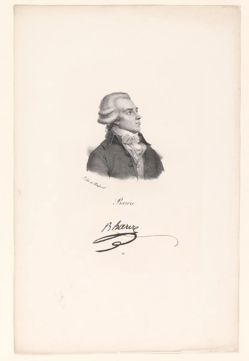 Portret van Bertrand Barère by anonymous, print, 1818-1842
