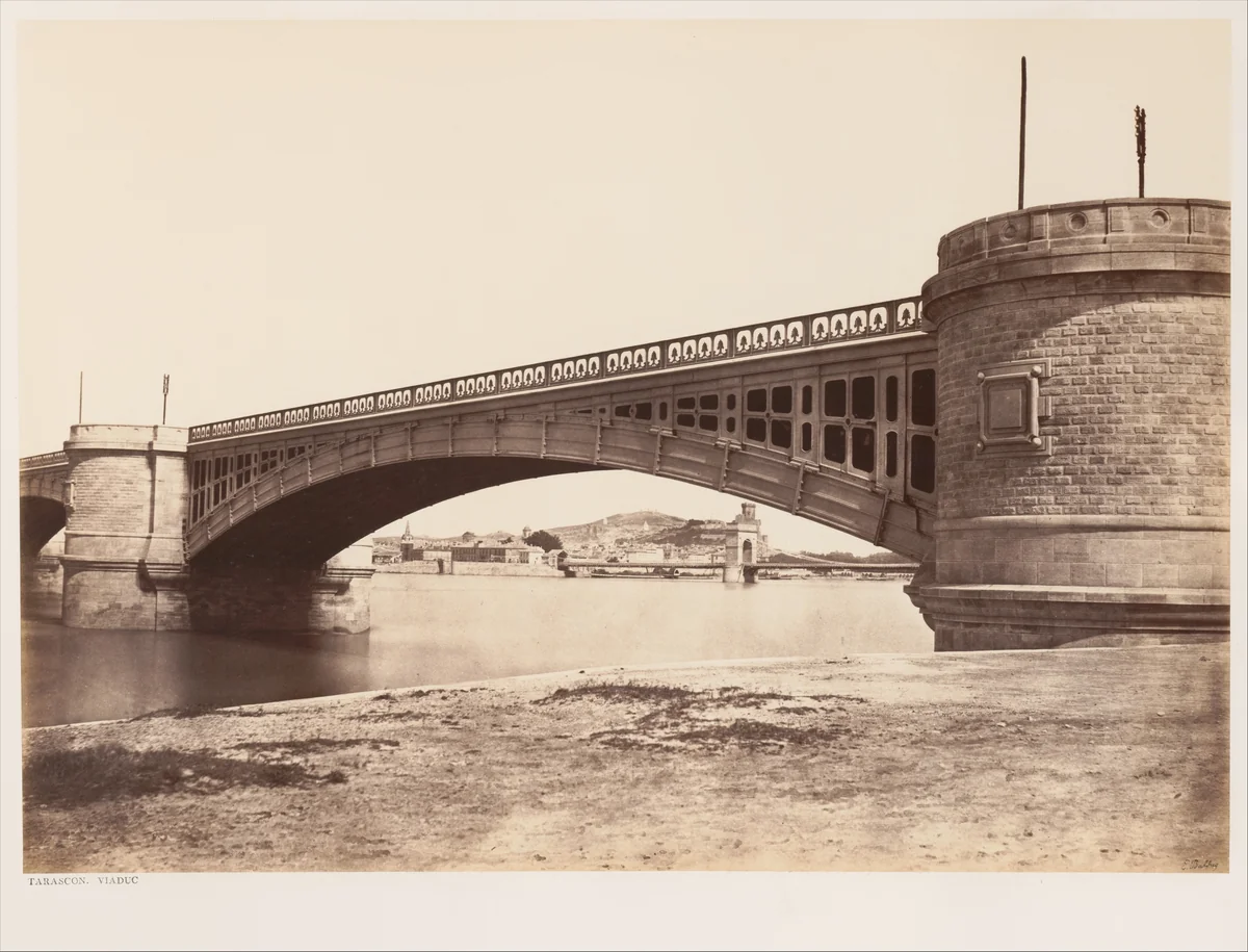 Tarascon, Viaduc by Edouard Baldus, photograph, 1855-1859