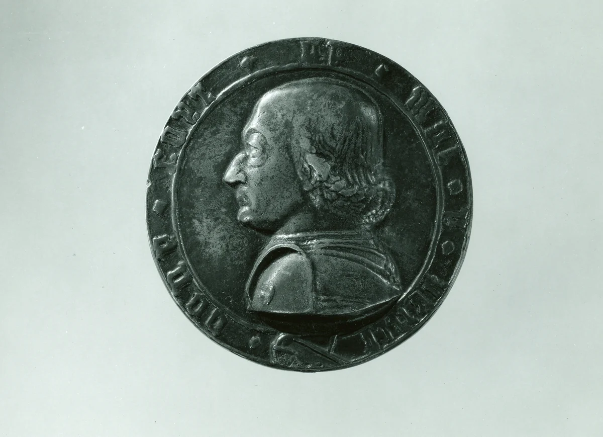 Medal: Federigo da Montefeltro by Filarete, metalwork, 1471-1474