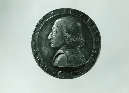 Medal: Federigo da Montefeltro by Filarete, metalwork, 1471-1474