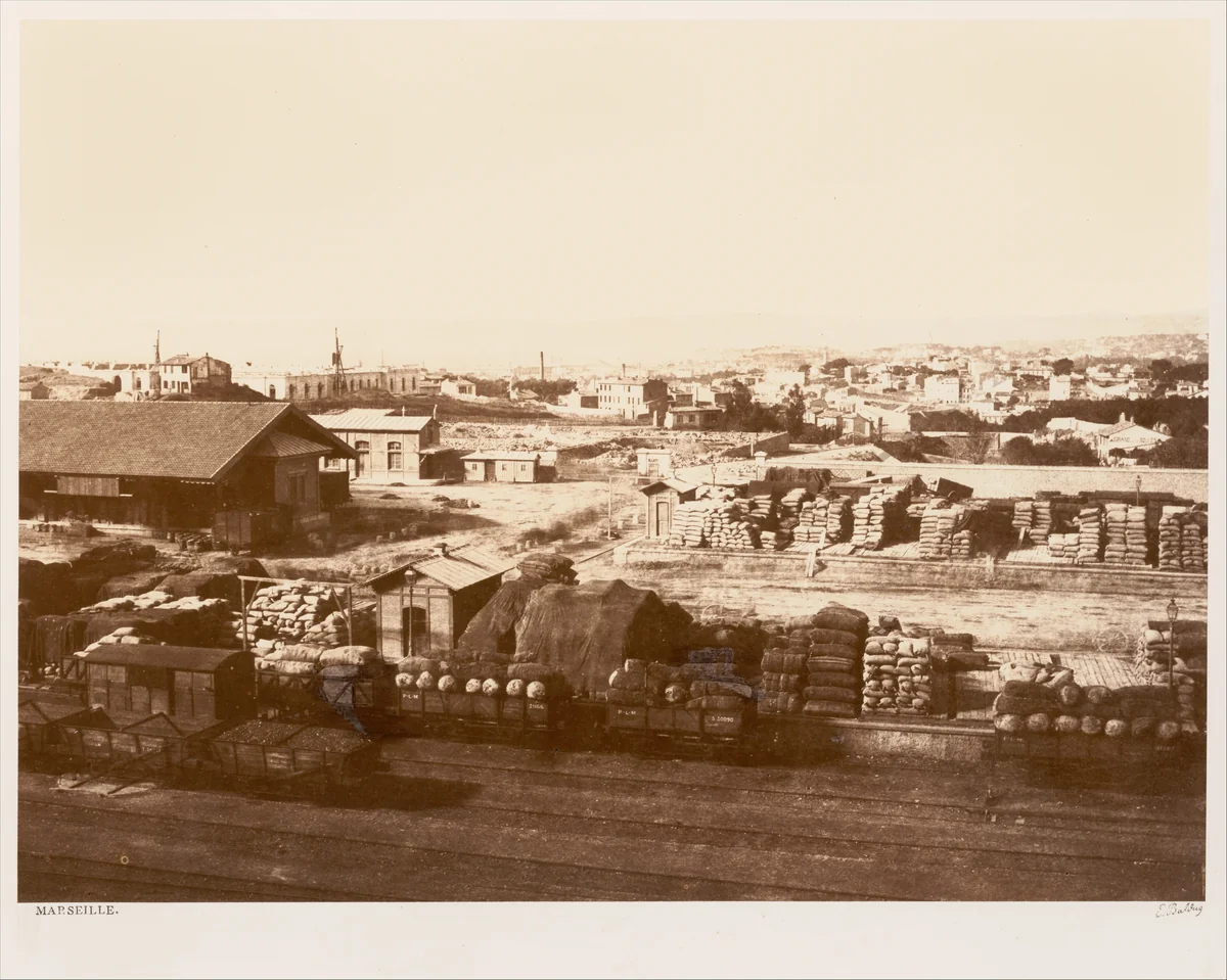 Marseille by Edouard Baldus, photograph, 1856-1860