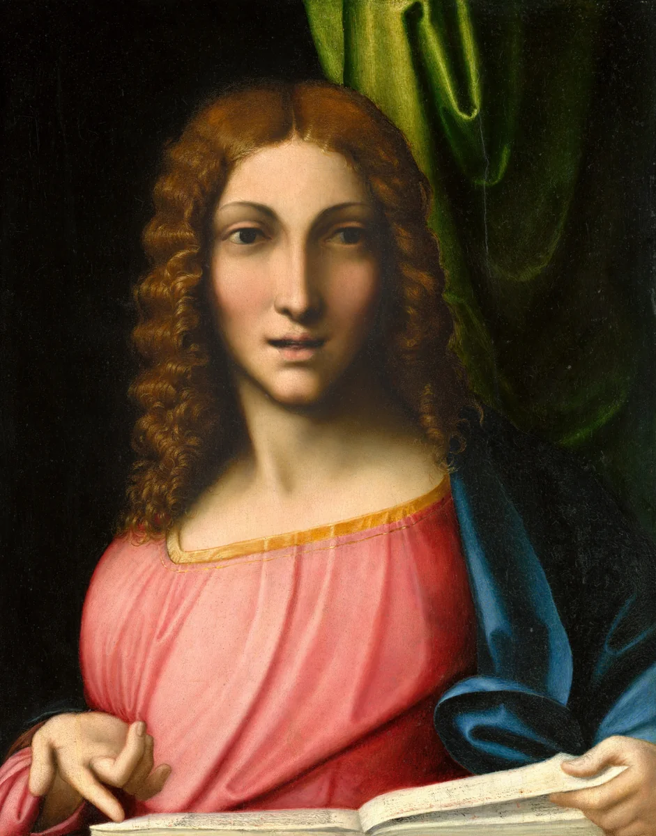 Salvator Mundi by Correggio, painting, 1515