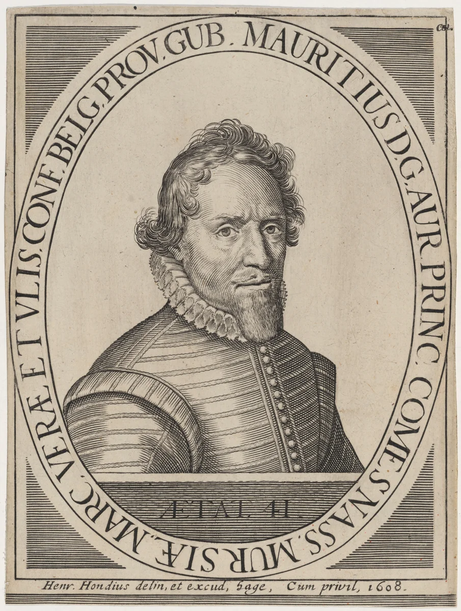 Maurice, Prince of Orange by Hendrik Hondius I, print, 1608