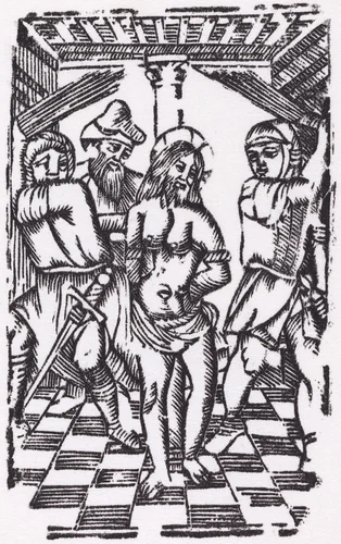 The Flagellation by French 16th Century, print, 1500-1599
