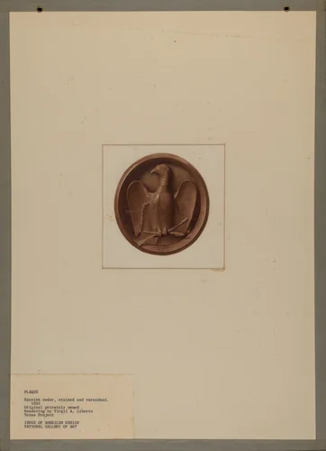 Plaque by Virgil A. Liberto, index of american design, 1940