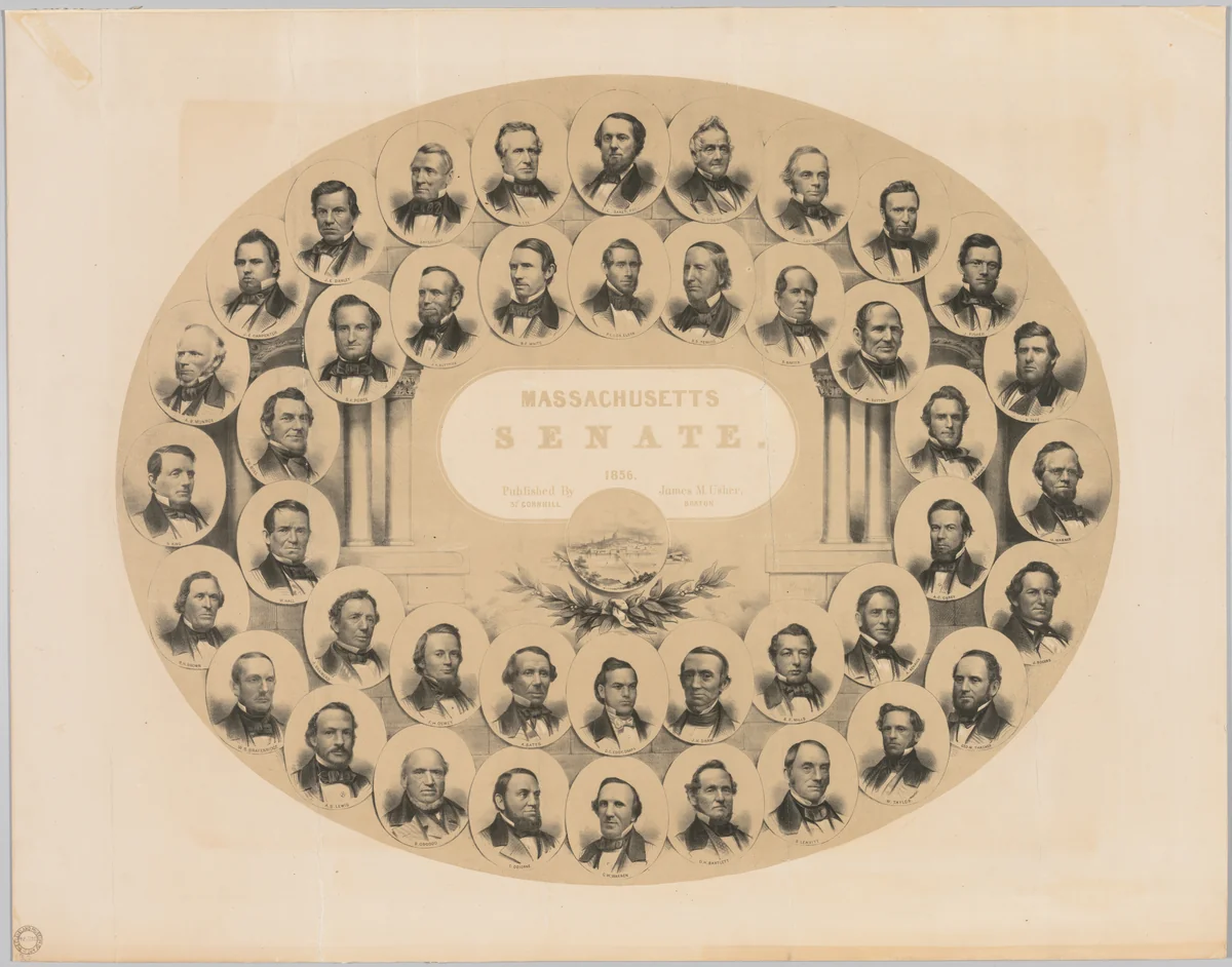 Massachusetts Senate by Winslow Homer, print, 1856