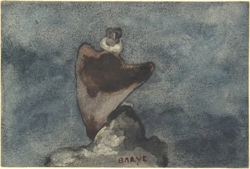 Vulture by Antoine-Louis Barye, drawing, 1810-1875