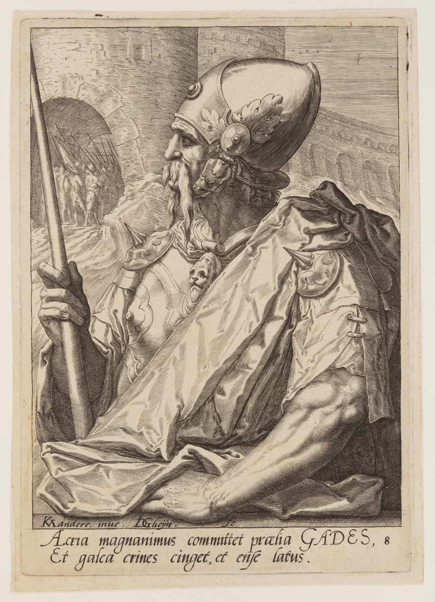 Gad, from The Twelve Sons of Jacob by Jacques de Gheyn II, print, 1584-1594