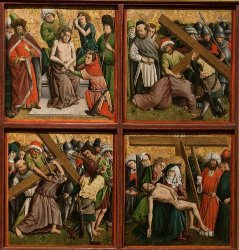Altarpiece with The Passion of Christ by Master of the Schlägl Altarpiece, painting, 1440-1449