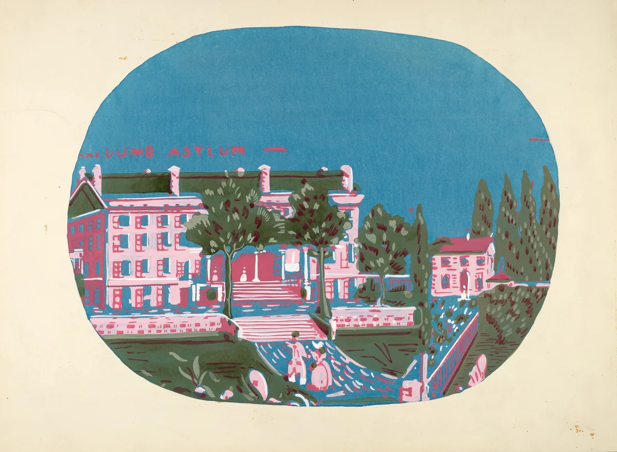 Bandbox Design (Deaf and Dumb Asylum) by Martin Partyka, index of american design, 1939