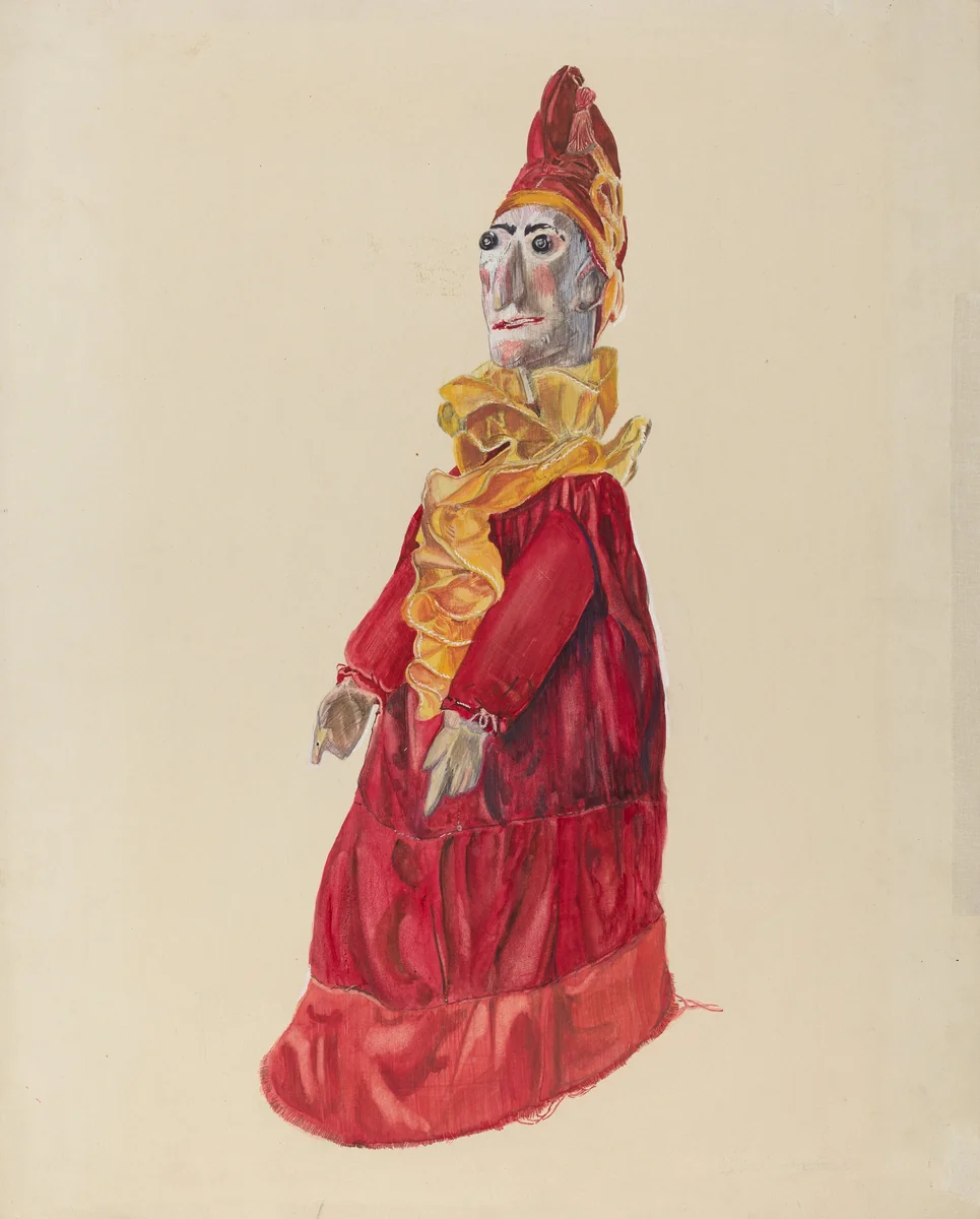 Punch as Clown by Lillian Stahl, index of american design, 1936