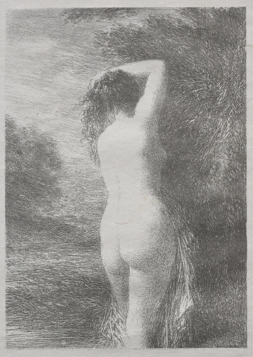 Bather Standing by Henri Fantin-Latour, print, 1899