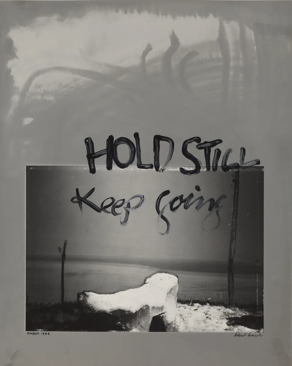 Hold Still--Keep Going by Robert Frank, photograph, 1989
