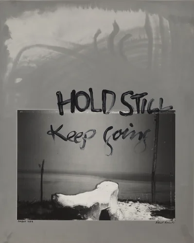 Hold Still--Keep Going by Robert Frank, photograph, 1989