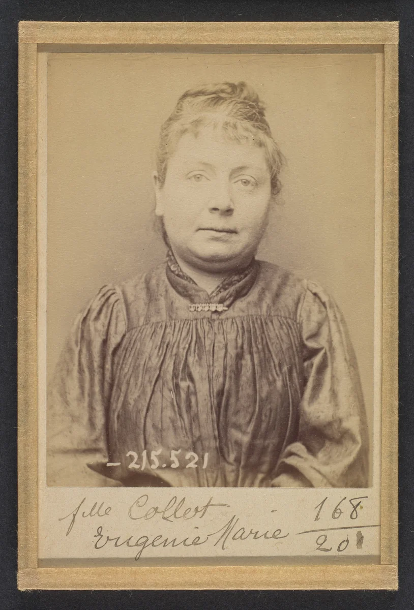 Collot. Marie, Eugénie. 36 ans, né à Paris Xle. Tapissier. Anarchiste. 11/3/94 by Alphonse Bertillon, photograph, 1894