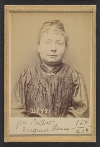Collot. Marie, Eugénie. 36 ans, né à Paris Xle. Tapissier. Anarchiste. 11/3/94 by Alphonse Bertillon, photograph, 1894