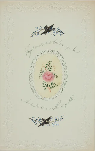 Forget Me Not Where'eer You Be (valentine) by George Kershaw, other, 1845-1855