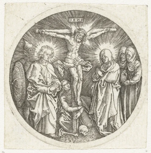 De kruisiging by anonymous, print, 1517-1521