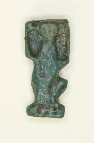 Amulet of the God Shu by Egyptian, metalwork, -1550--332