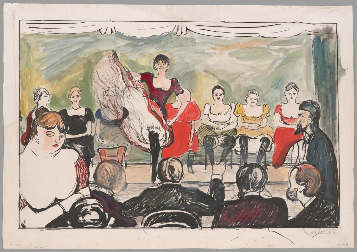 Tingletangle by Edvard Munch, print, 1895