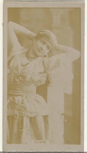 Miss Elvin, from the Actors and Actresses series (N145-8) issued by Duke Sons & Co. to promote Duke Cigarettes by W. Duke, Sons & Co., photograph, 1890-1895