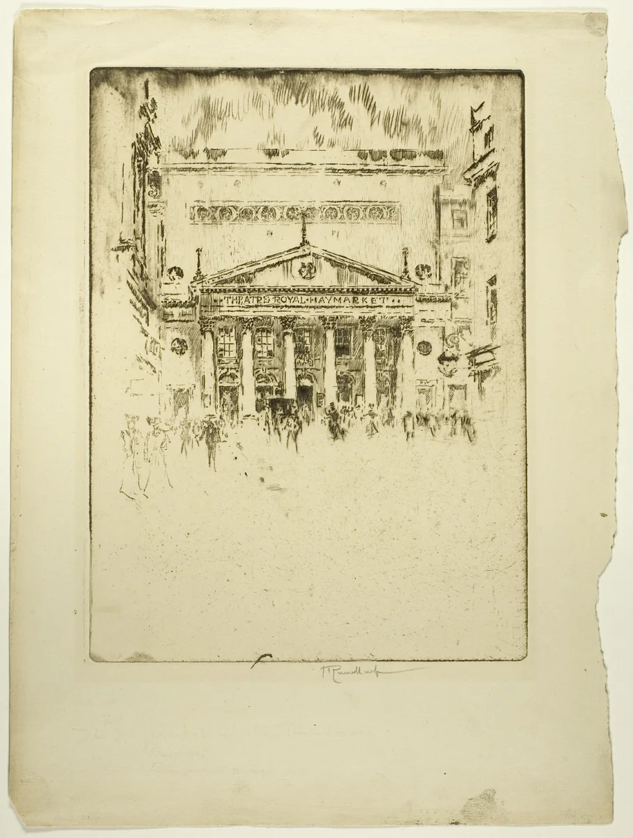 Royal Haymarket Theatre by Joseph Pennell, print, 1906