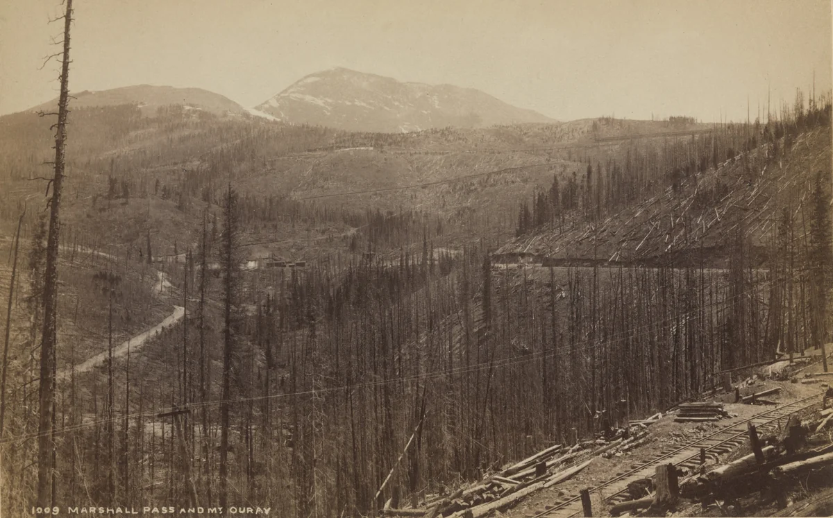 Marshall Pass and Mt. Ouray by William Henry Jackson, photograph, 1858