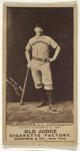 Glasscock, Shortstop, Indianapolis, from the Old Judge series (N172) for Old Judge Cigarettes by Goodwin & Company, photograph, 1888