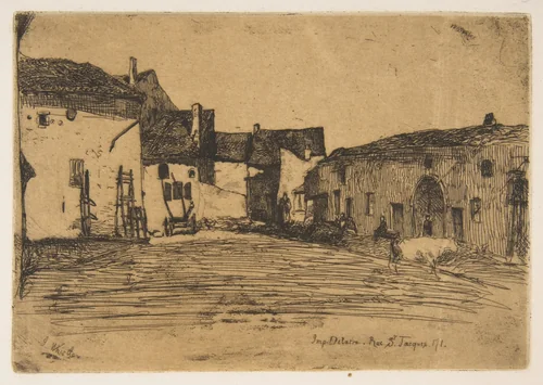 Liverdun by James McNeill Whistler, print, 1858