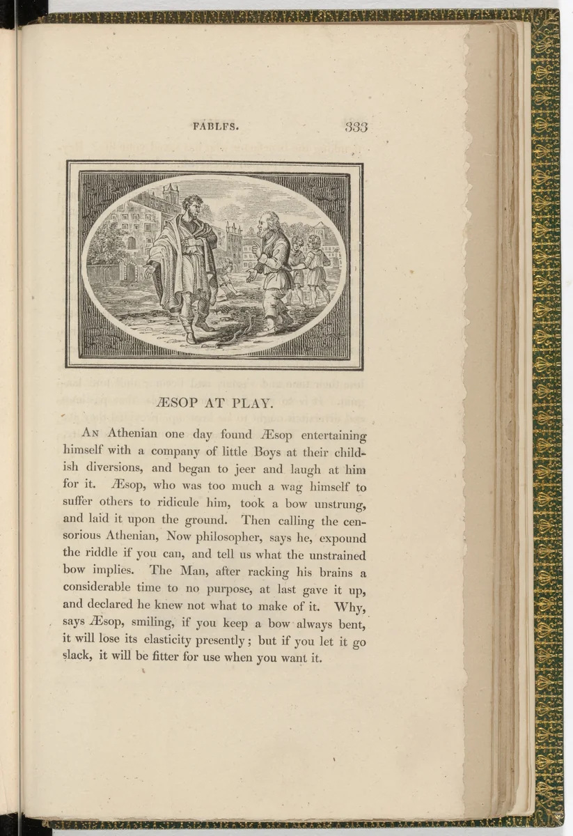 Headpiece (page 333) from The Fables of Aesop by Thomas Bewick, illustrated book, 1818