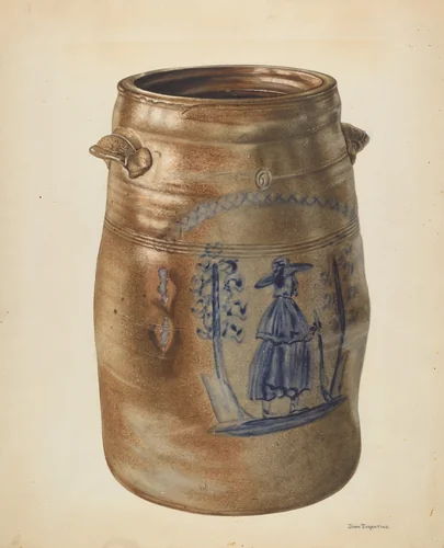 Crock by John Tarantino, index of american design, 1938