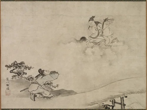 Daoist Immortal by Hanabusa Itchō (英一蝶), painting, 1615-1868