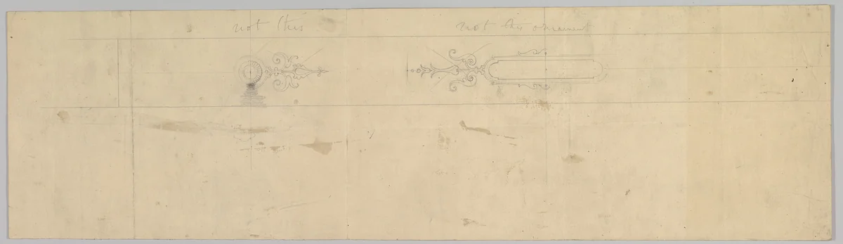 Ornament Design by John Gregory Crace, drawing, 1825-1900