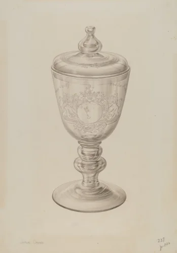 Glass by John Dana, index of american design, 1935-1942