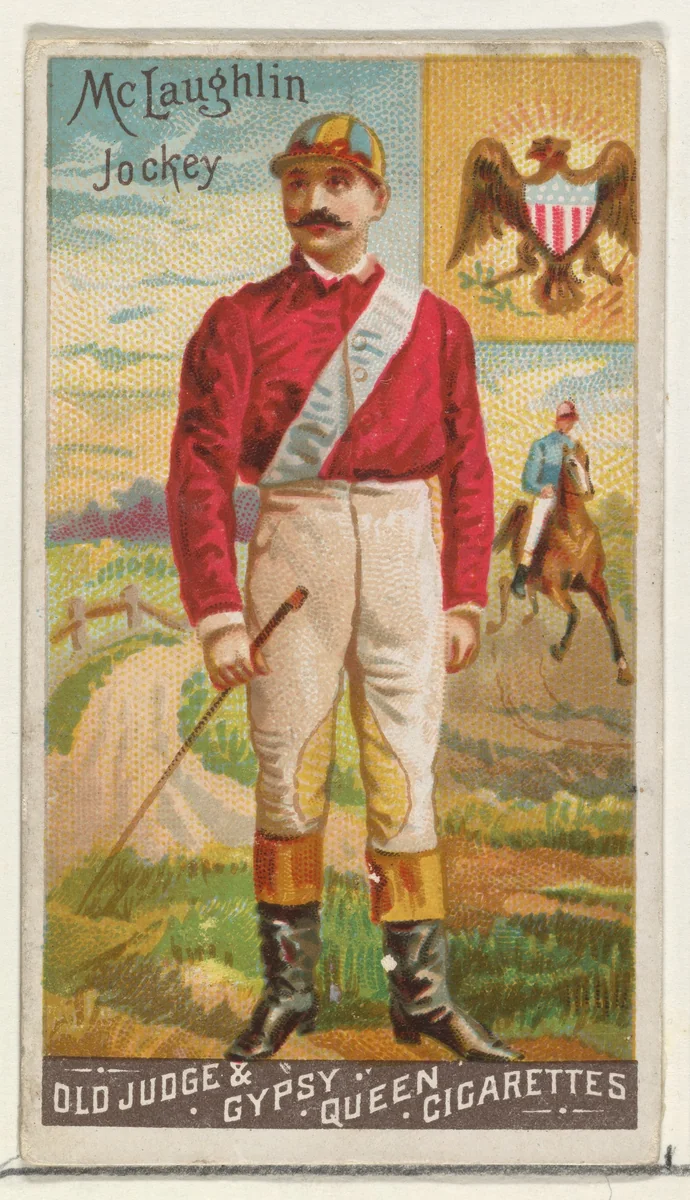 McLaughlin, Jockey, from the Goodwin Champion series for Old Judge and Gypsy Queen Cigarettes by Goodwin & Company, print, 1888