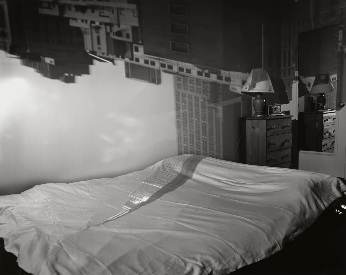 Camera Obscura: The Empire State Building in Bedroom, New York by Abelardo Morell, photograph, 1991