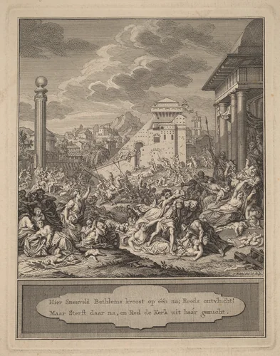Massacre of the Innocents by Simon Fokke, print, 1715-1784