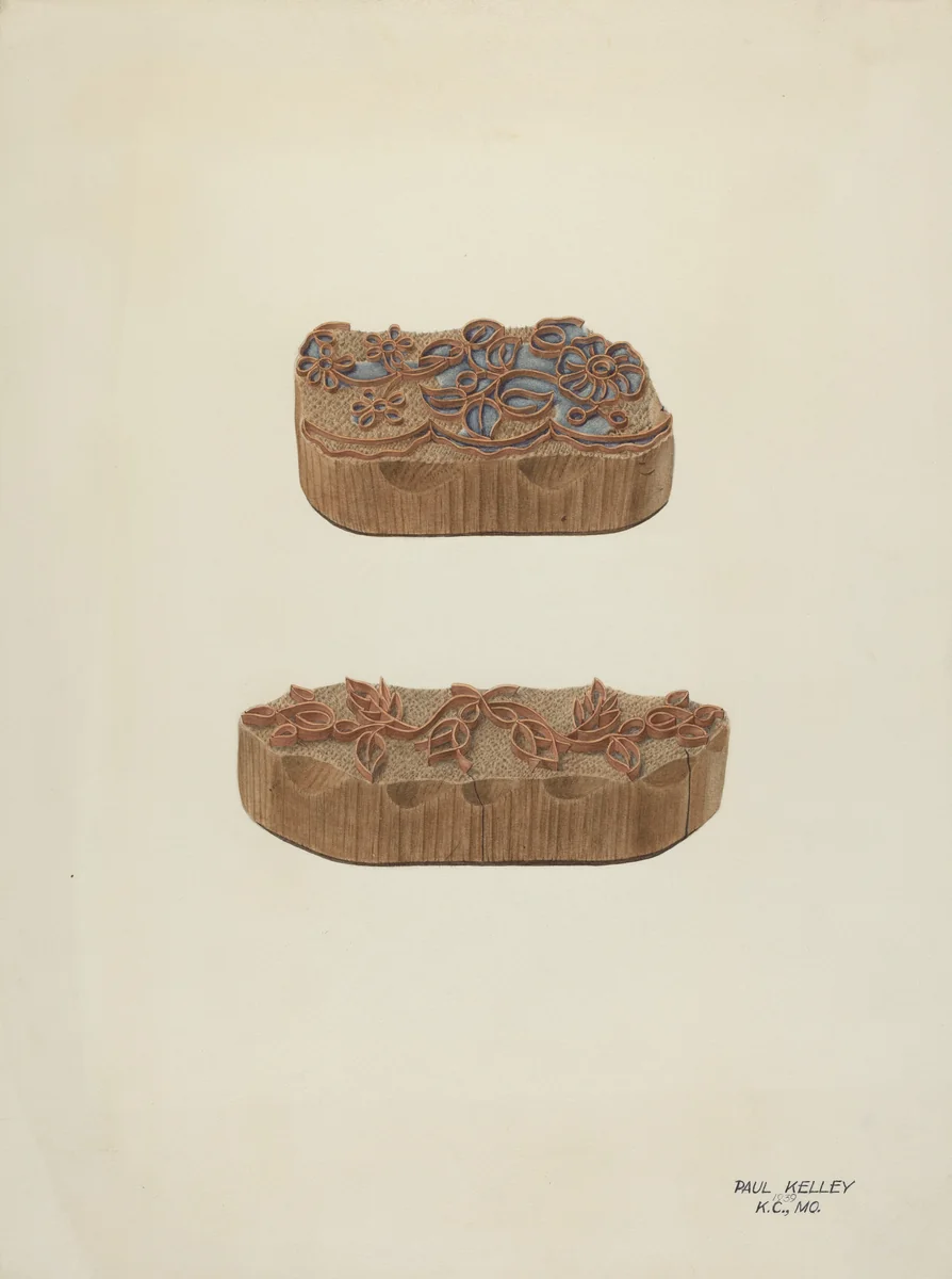 Printing Blocks by Paul Kelly, index of american design, 1939