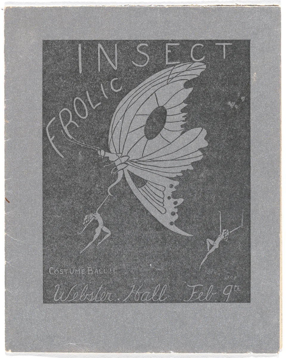 Promotional flyer for Insect Frolic Costume Ball, Webster Hall, New York, February 9, 1923 by Clara Tice, print, 1923