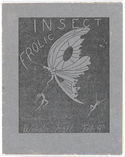 Promotional flyer for Insect Frolic Costume Ball, Webster Hall, New York, February 9, 1923 by Clara Tice, print, 1923