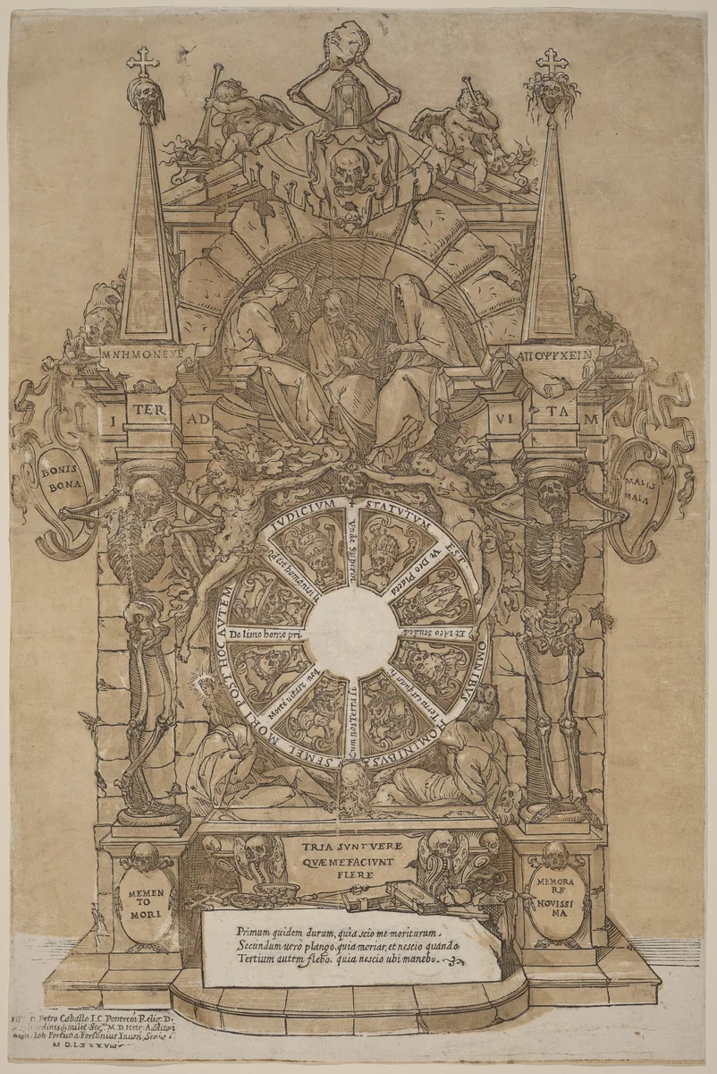 Allegory on Death by Andrea Andreani; Giovanni Fortuna, print, 1558-1629